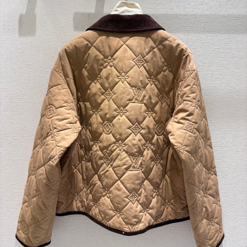 LV Cream Blue Quilted Jacket