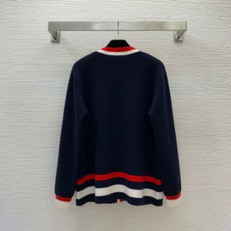 Gucci Wool V-Neck Knitted Cardigan