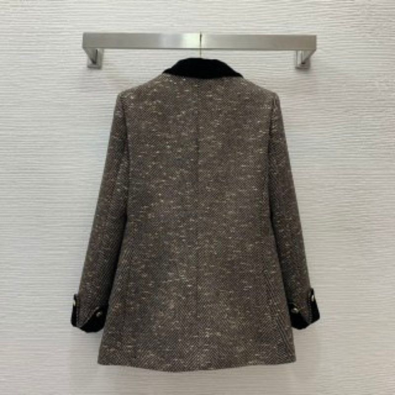 Gucci Contrast Velvet Suit Jacket