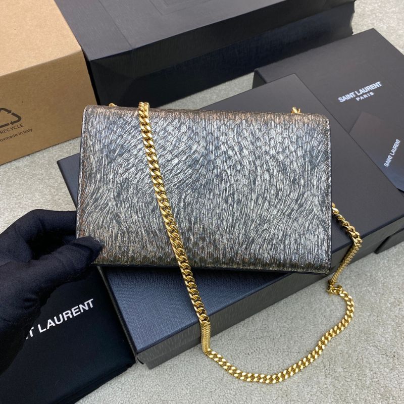YSL Python Embossed Kate Shoulder Bag
