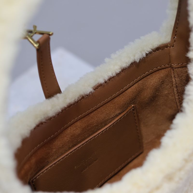 YSL Mini Le 5 à 7 Shearling Tote Bag