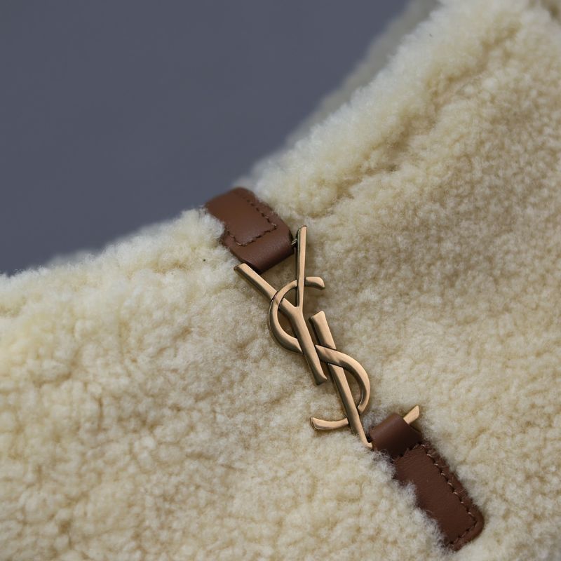YSL Mini Le 5 à 7 Shearling Tote Bag