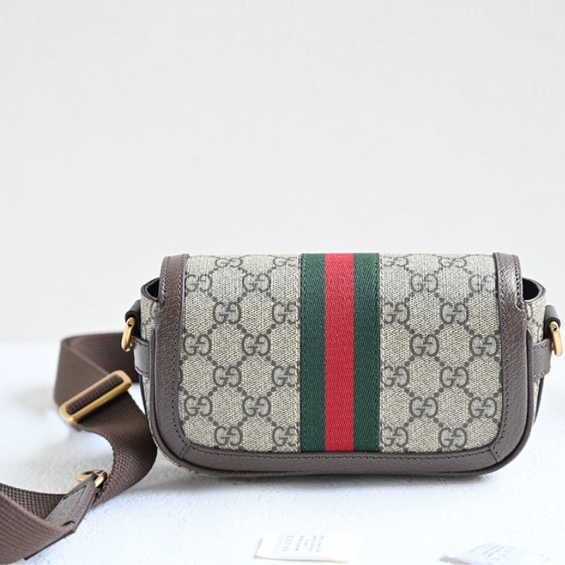Gucci Ophidia Beuge Ebony Mini Shoulder Bag