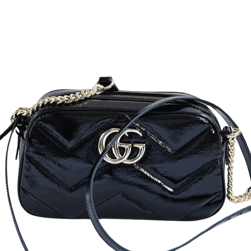 Gucci Black Leather Marmont Bag