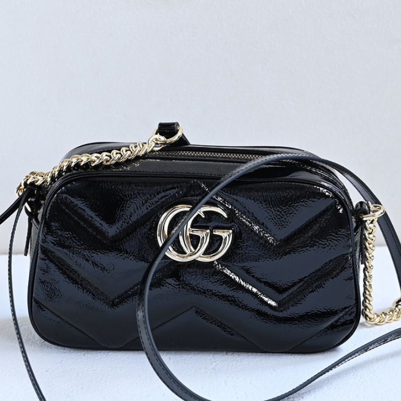 Gucci Black Leather Marmont Bag