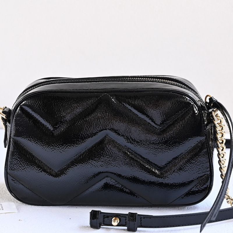 Gucci Black Leather Marmont Bag