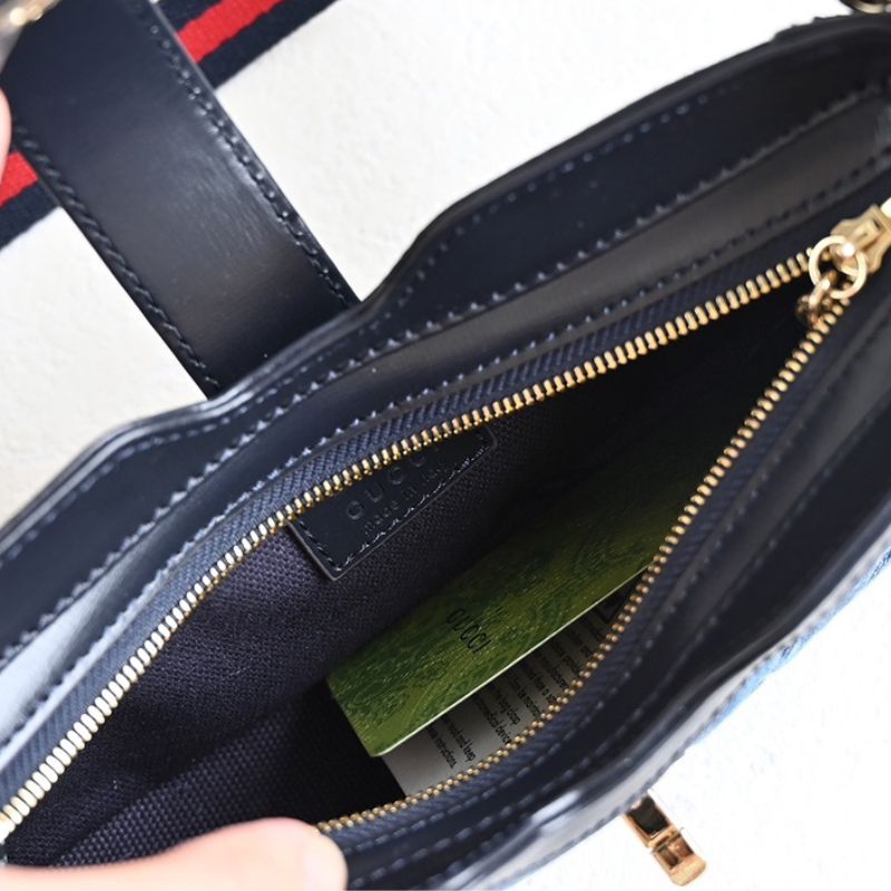 Gucci Lido Blue Denim Bag