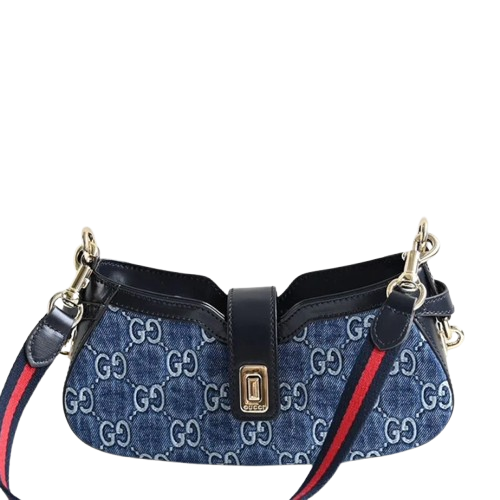 Gucci Lido Blue Denim Bag