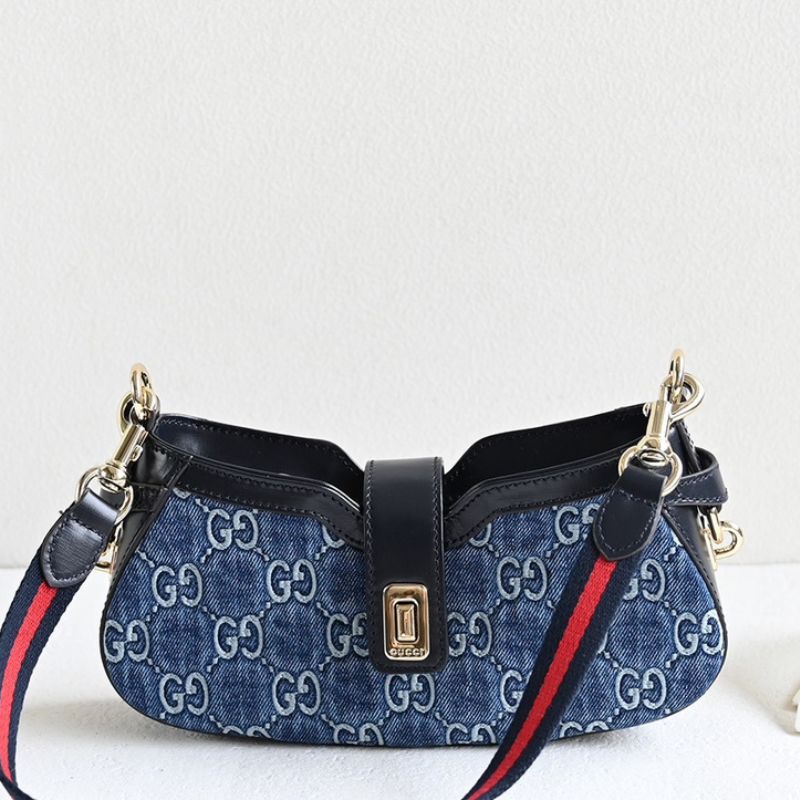 Gucci Lido Blue Denim Bag