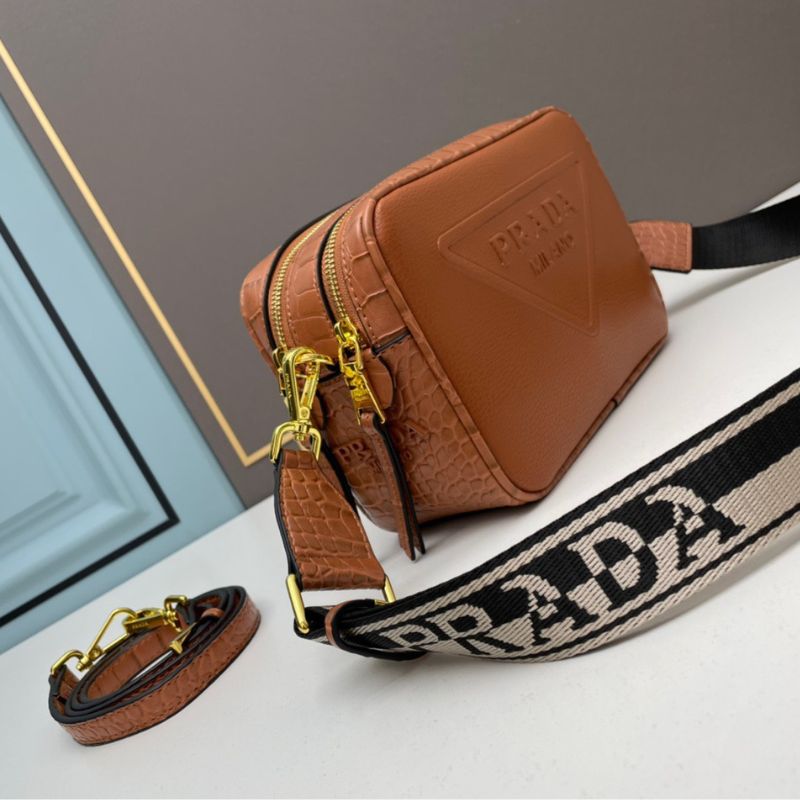 Prada Brique Saffiano Leather Bag