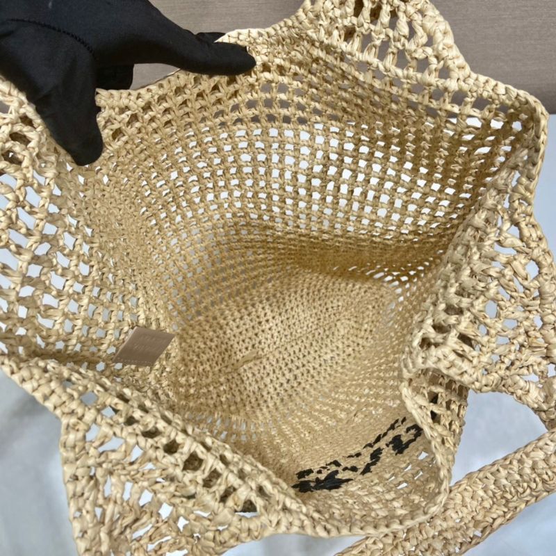 Prada Interwoven Logo Tote Bag