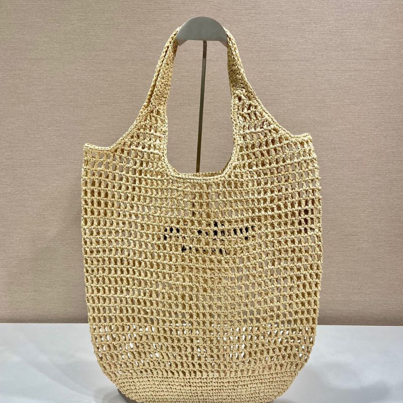 Prada Interwoven Logo Tote Bag
