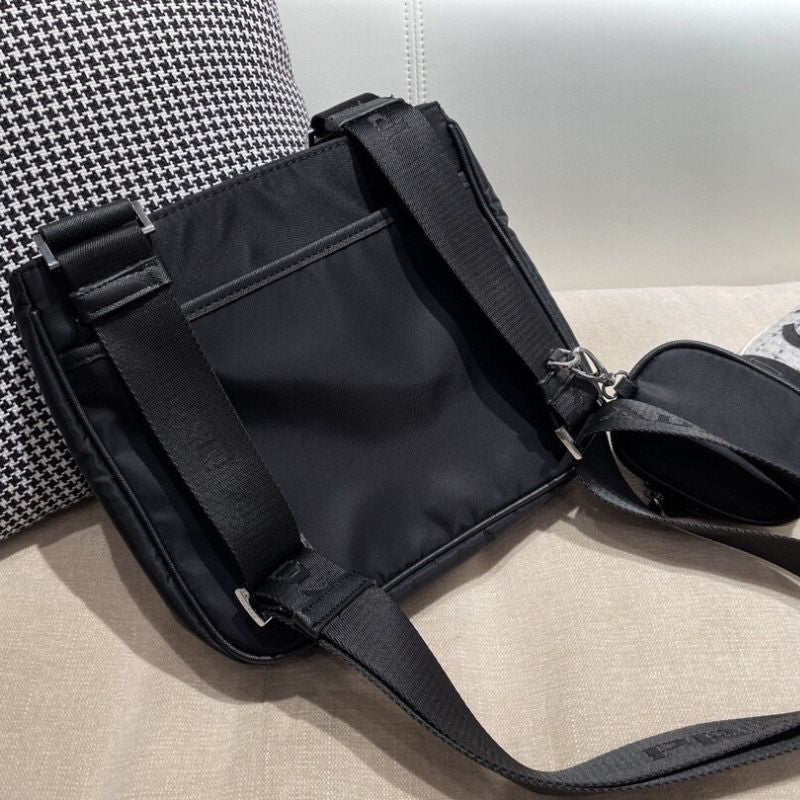 Prada Re-Nylon Triangle Logo Plaque Shoulder Bag