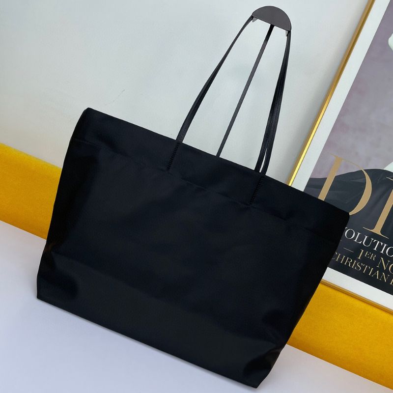 Prada Satin Black Tote Bag