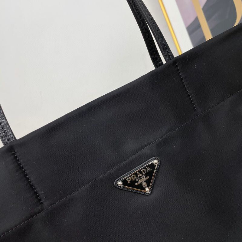 Prada Satin Black Tote Bag