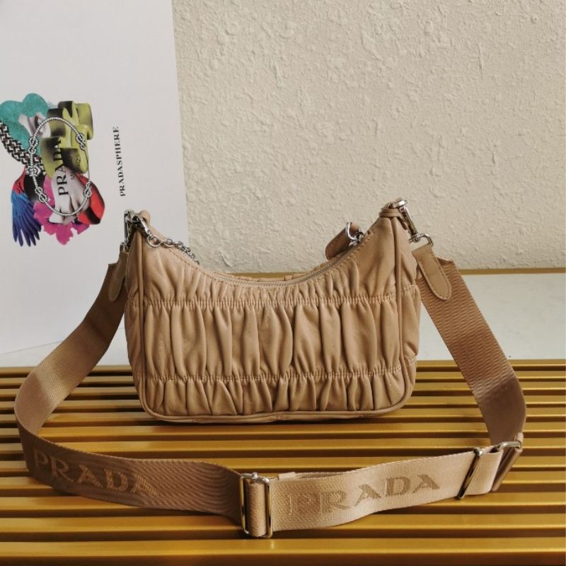 Prada Fold Nylon Hobo Bag