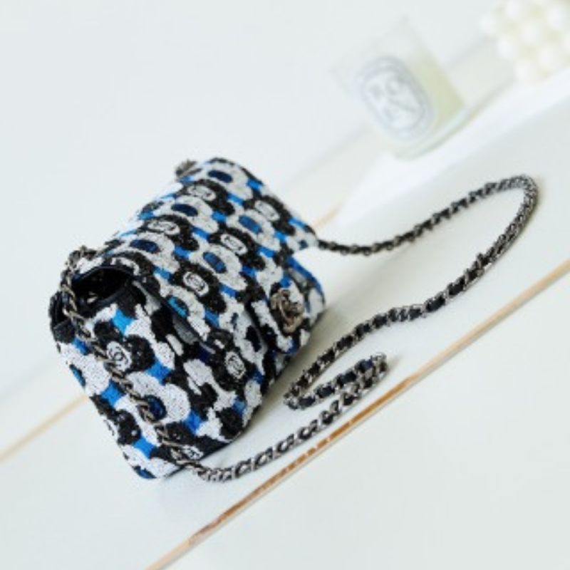 Chanel Squins Mini Rectangular Flap Bag
