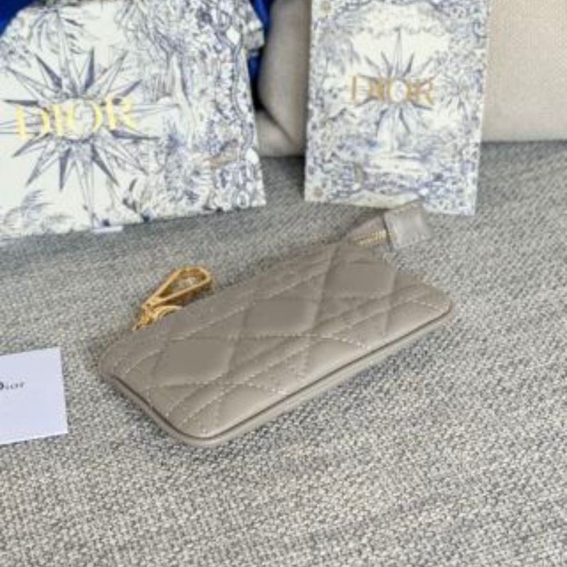 Lambskin Zipper Coin Purse Key Bag
