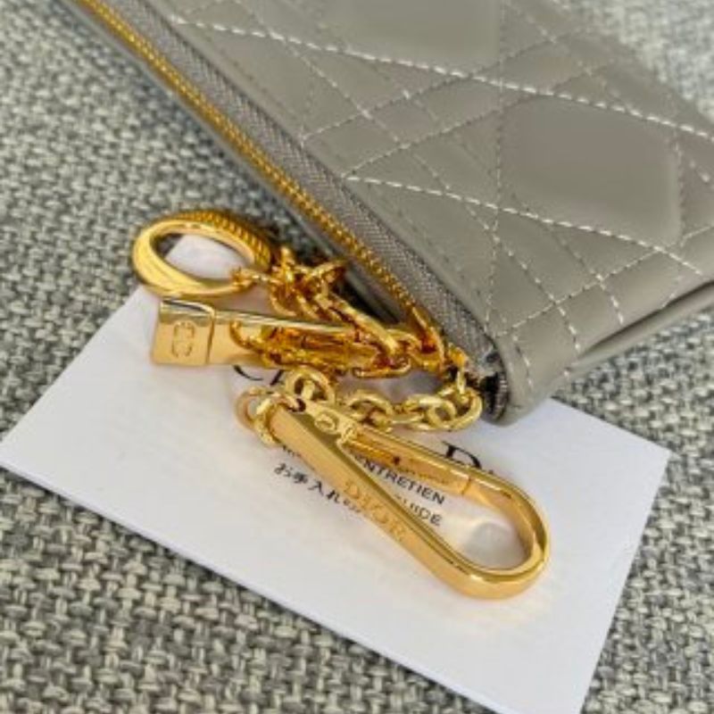 Lambskin Zipper Coin Purse Key Bag
