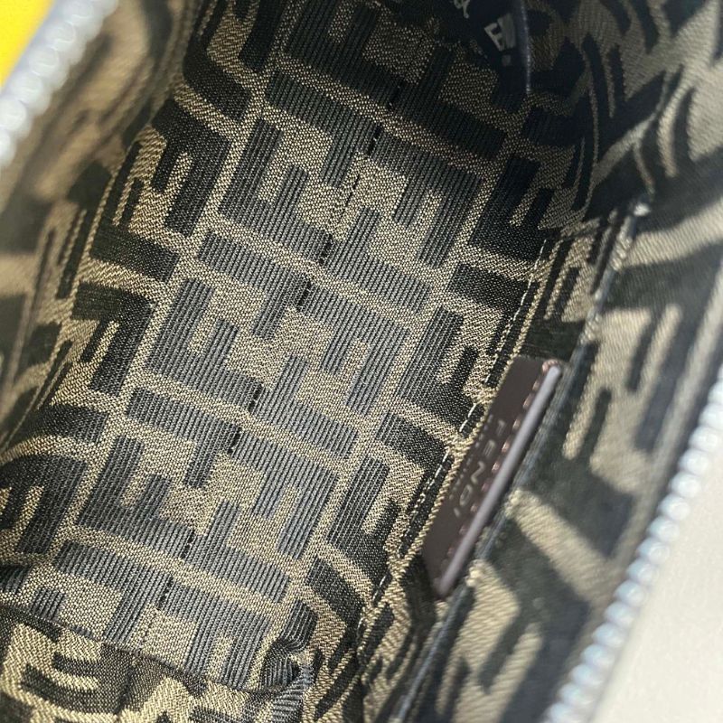 Fendi Vitello King Plexiglass Logo Bag