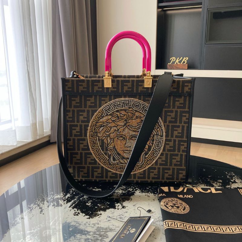 Fendi Sunshine Shopper Large Tote Bag