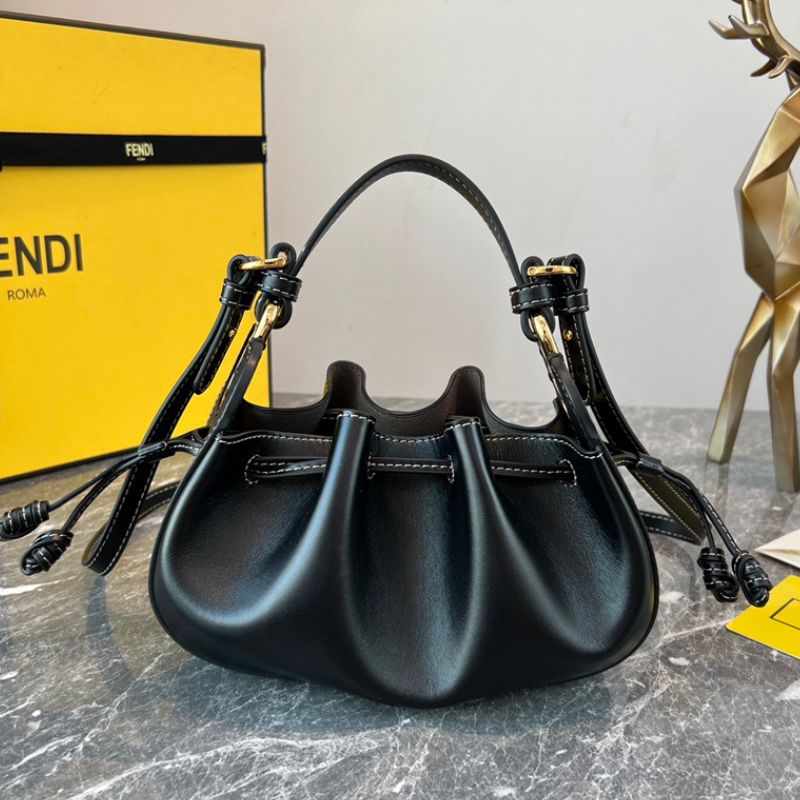 Fendi Pomodorino Mini FF Leather Bag