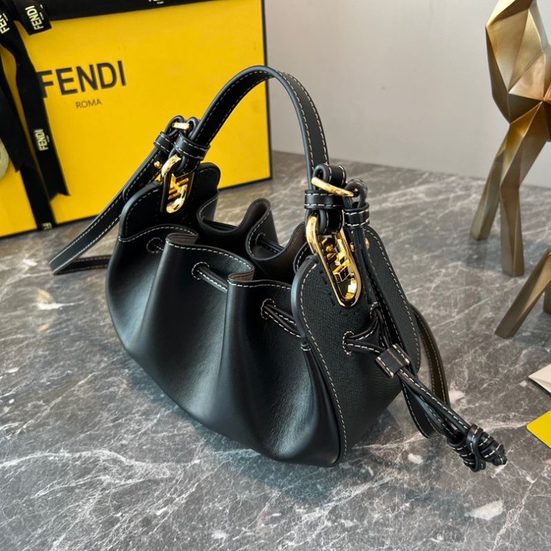 Fendi Pomodorino Mini FF Leather Bag