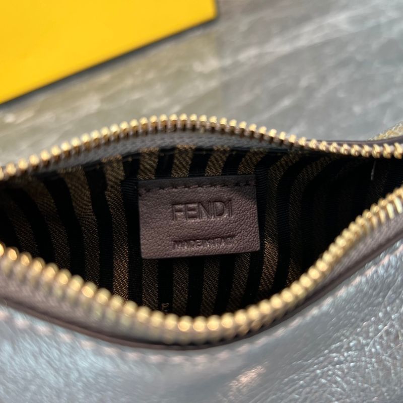 Fendi Nano Fendigraphy Silver Bag