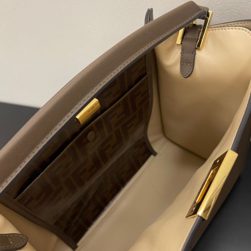 Fendi Peekaboo X-lite Medium Brown Bag