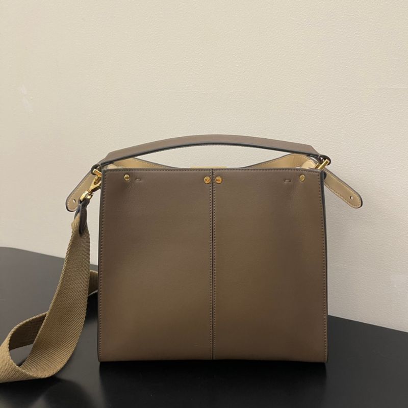 Fendi Peekaboo X-lite Medium Brown Bag
