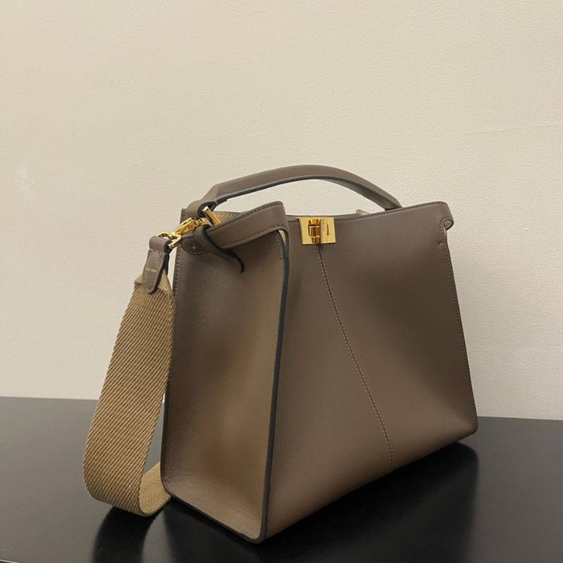 Fendi Peekaboo X-lite Medium Brown Bag