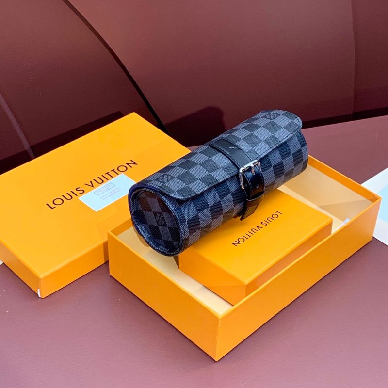 LV Damier Graphite 3 Watch Case