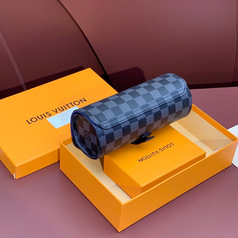 LV Damier Graphite 3 Watch Case