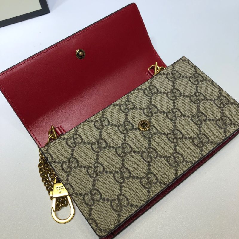 Gucci GG Supreme Monogram Mini Cherry Chain Bag