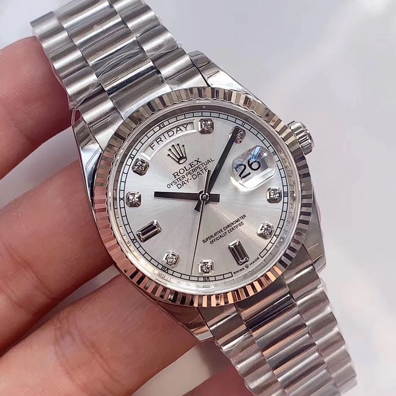 Rolex Day Date Silver Dial