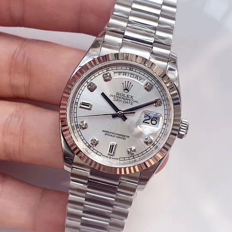 Rolex Day Date Silver Dial
