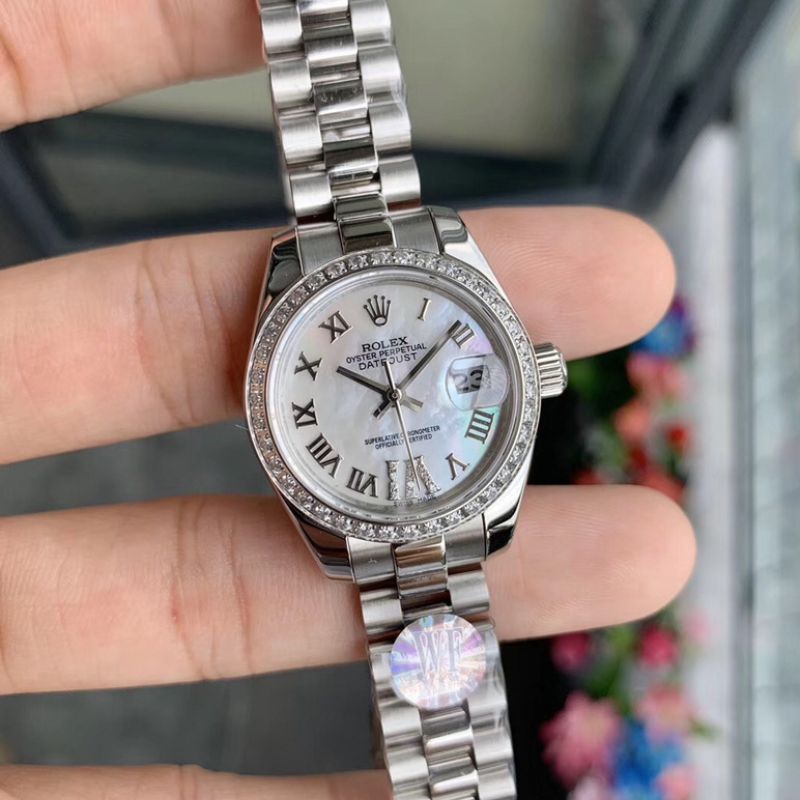 Rolex Datejust White Steel