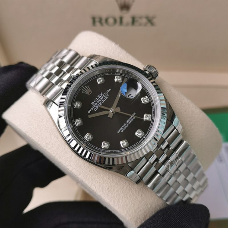 Rolex DateJust Black Diamond Dial