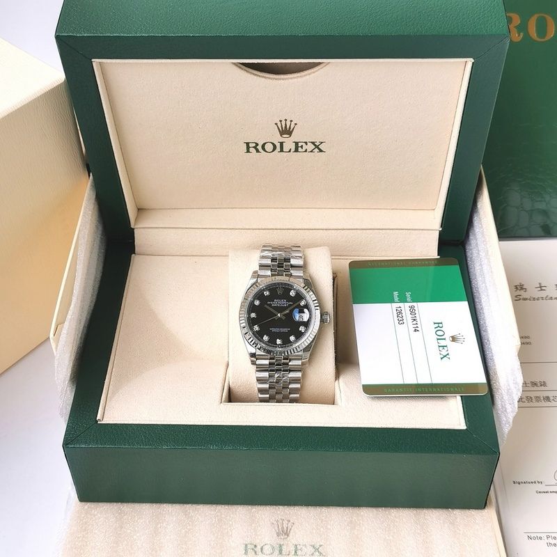 Rolex DateJust Black Diamond Dial