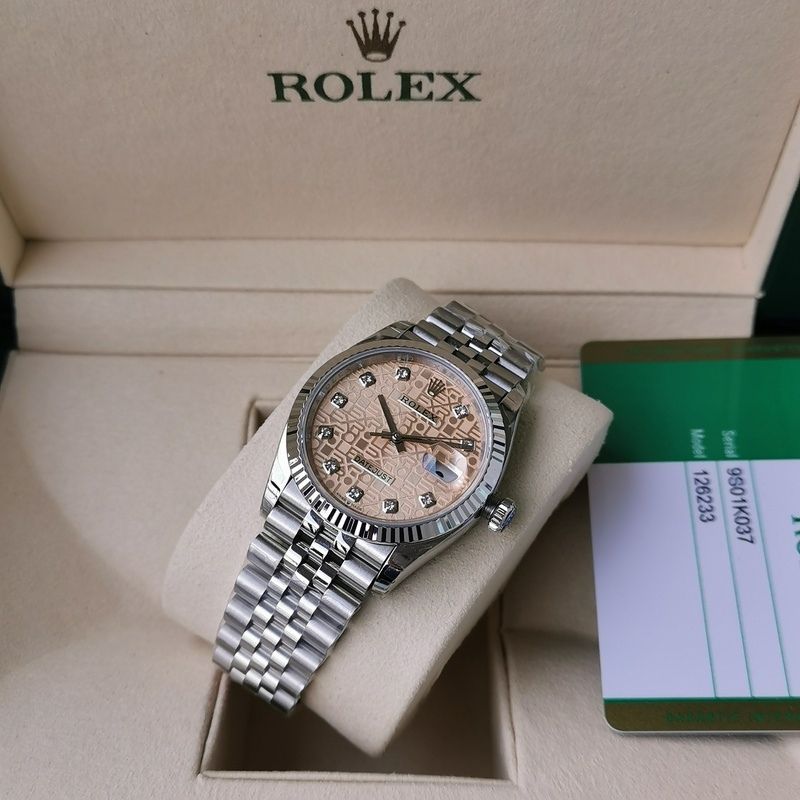 Rolex Steel Datejust Pink Jubilee