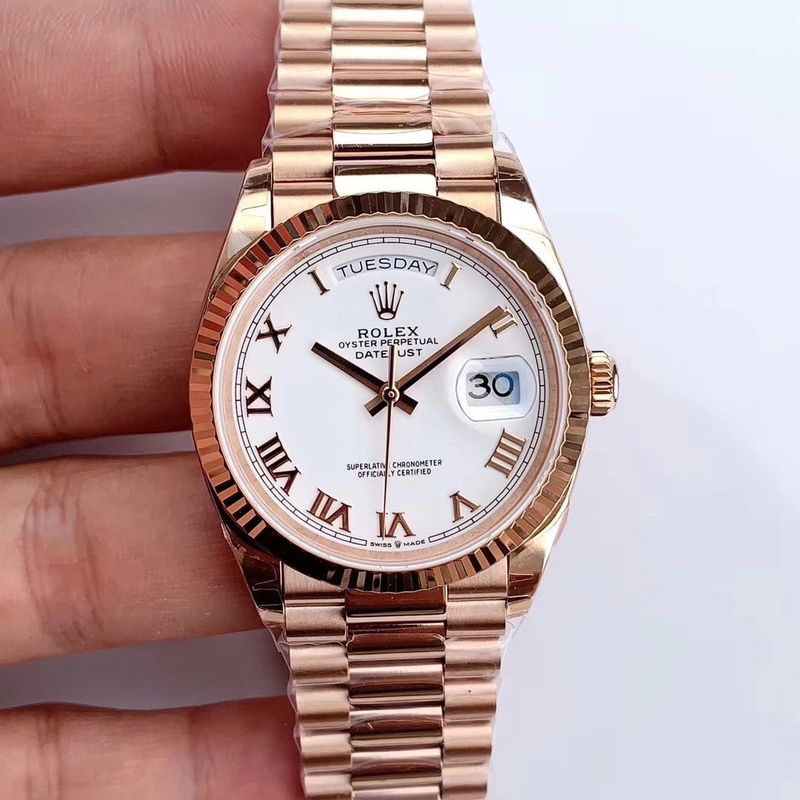 Rolex Day-Date Rose Gold Roman Watch