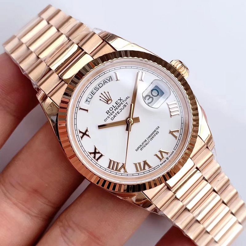 Rolex Day-Date Rose Gold Roman Watch