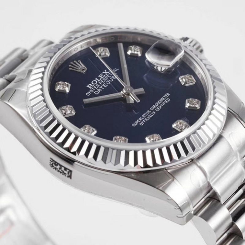 Rolex DateJust Blue Diamond Watch