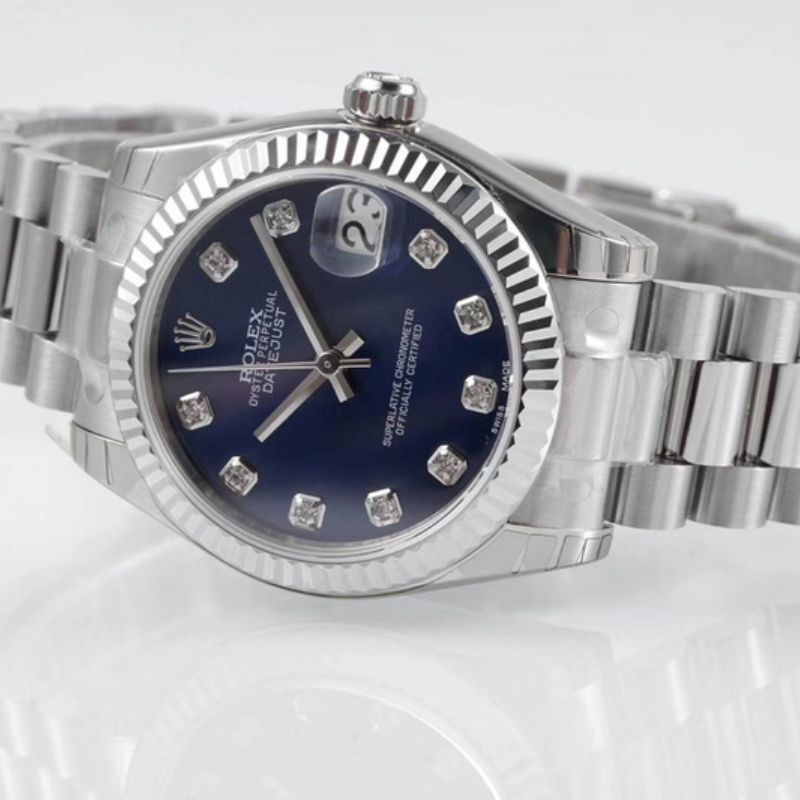 Rolex DateJust Blue Diamond Watch