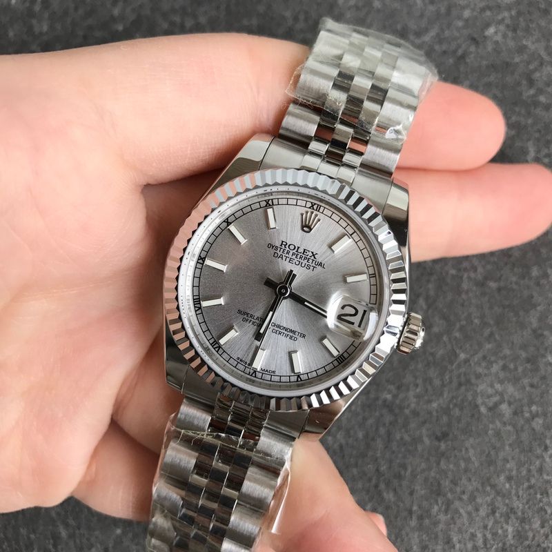 Rolex DateJust Grey Dial Watch