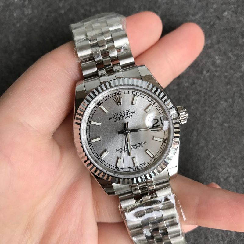 Rolex DateJust Grey Dial Watch