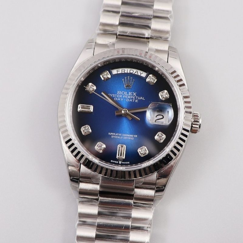 Rolex Day Date Blue Ombre Dial Watch