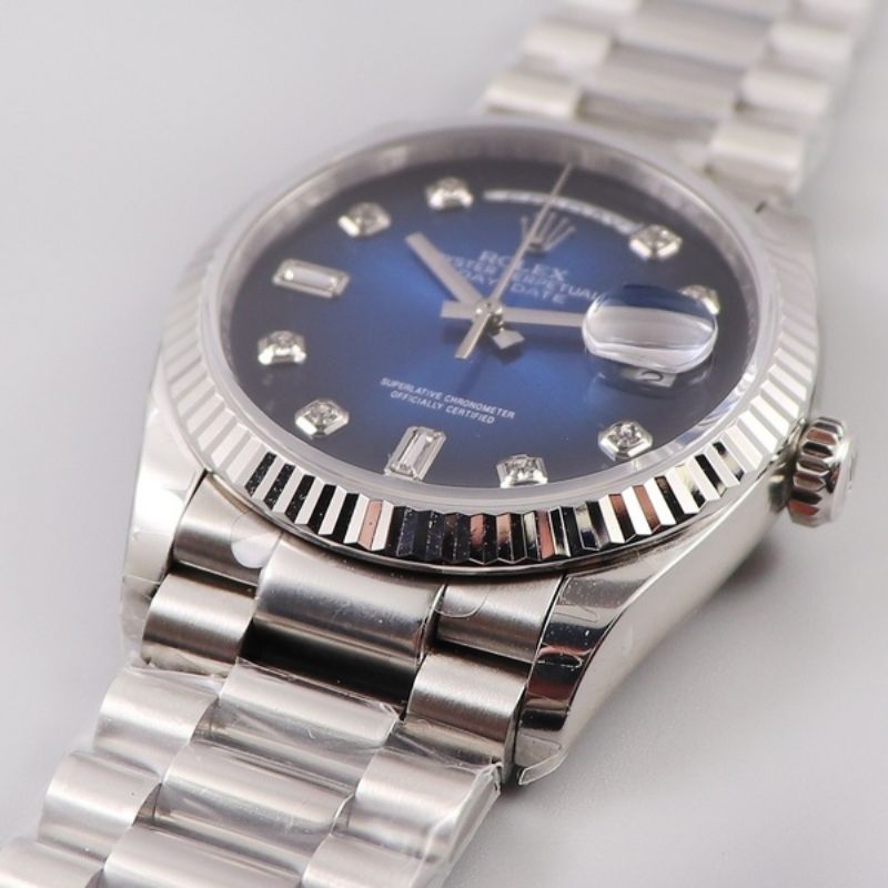 Rolex Day Date Blue Ombre Dial Watch