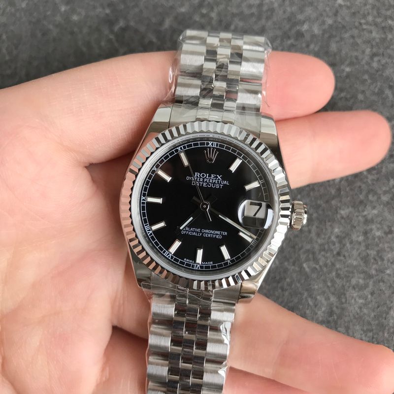 Rolex DateJust Black Jubilee Watch