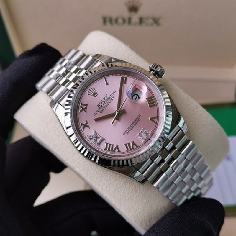 Rolex DateJust Pink Dial Stainless Steel
